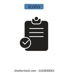 símbolo de iconos de diagnóstico elementos vectoriales para web infográfica