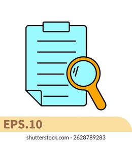 ícones de diagnóstico símbolo vetorial elementos para infográfico web