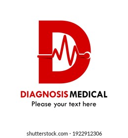 Diagnosis medical logo template illustration