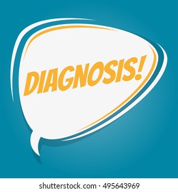 diagnosis retro speech balloon