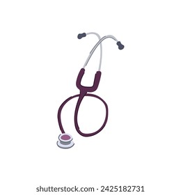diagnosis stethoscope cartoon. symbol sign, logo nurse, diagnose love diagnosis stethoscope sign. isolated symbol vector illustration