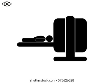 Diagnosis study medicine, icon, vector illustration eps10