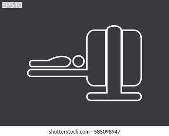 Diagnosis study medicine, icon, vector illustration eps10