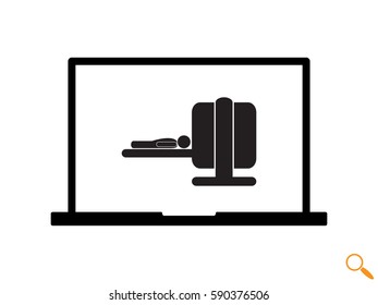 Diagnosis study medicine, icon, vector illustration eps10