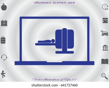Diagnosis study medicine, icon, vector illustration eps10