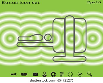 Diagnosis study medicine, icon, vector illustration eps10