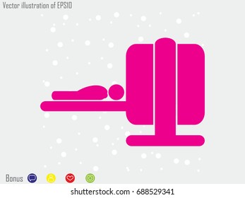 Diagnosis study medicine, icon, vector illustration eps10