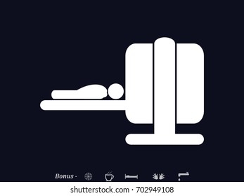 Diagnosis study medicine, icon, vector illustration eps10