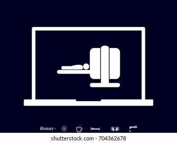 Diagnosis study medicine, icon, vector illustration eps10