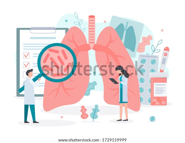 Diagnosis Treatment Lung Diseases Tuberculosis Asthma Stock Vector ...