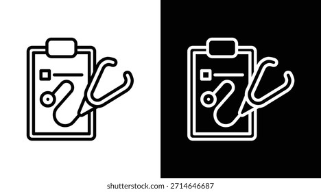 Versión de diagnóstico de dos tonos en fondo blanco y negro