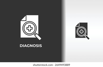 Ilustração De Símbolo Isolado De Vetor, Ícone Ou Sinal De Logotipo De Diagnóstico