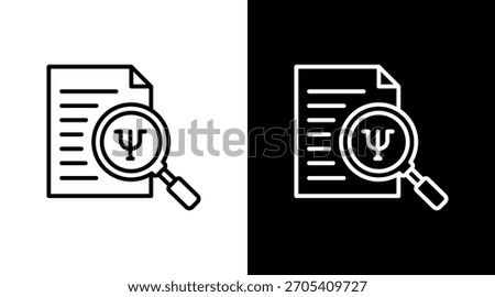 Diagnosis White Icon Set Design