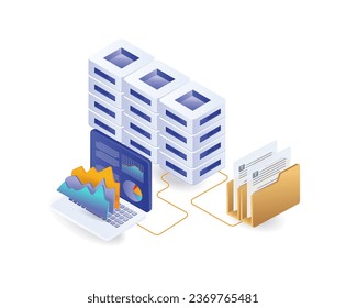 Diagnostic analysis of hosting business data servers