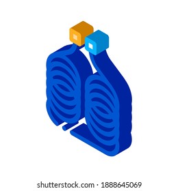 diagnostic device icon vector. isometric diagnostic device sign. color isolated symbol illustration