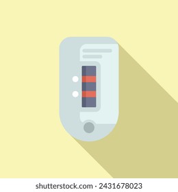 Diagnostic equipment icon flat vector. Clinic general evaluation. Clinical testing