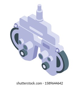 Diagnostic eye glasses icon. Isometric of diagnostic eye glasses vector icon for web design isolated on white background