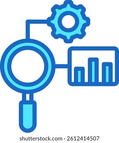 Diagnostic Icon Blue Color Vector Illustration