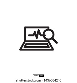 Diagnostic icon, design inspiration vector template for interface and any purpose