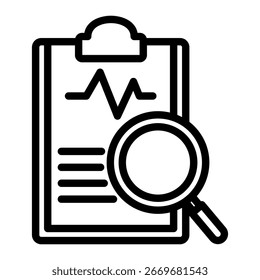 Elemento de icono de diagnóstico para el diseño