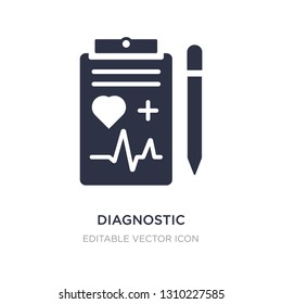 diagnostic icon on white background. Simple element illustration from Medical concept. diagnostic icon symbol design.