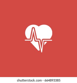 diagnostic icon. sign design. red background