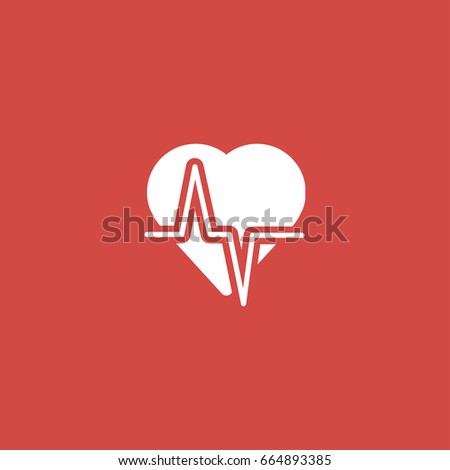 diagnostic icon. sign design. red background