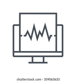 Diagnostic icon suitable for info graphics, websites and print media and  interfaces. Line vector icon.