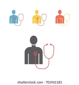 Diagnostic Icon. Vector signs for web graphics.