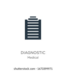 Diagnostic icon vector. Trendy flat diagnostic icon from medical collection isolated on white background. Vector illustration can be used for web and mobile graphic design, logo, eps10