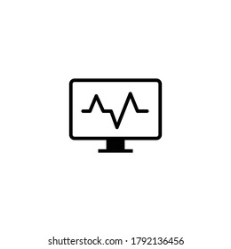 Diagnostic icon for your website, logo, app, UI, product print. Diagnostic concept flat Silhouette vector illustration icon