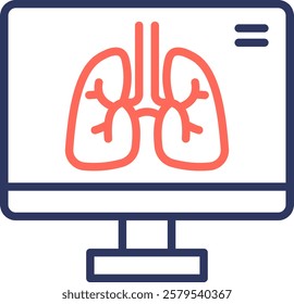 Diagnostic Imaging Icon Outline Vector Illustration