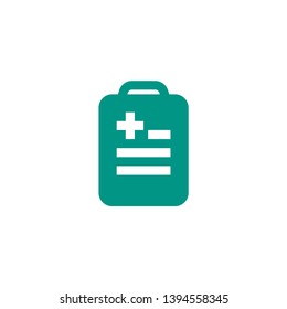 diagnostic information list icon design. medical healthcare vector illustration