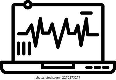 Diagnostic Line Vector Icon Design