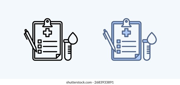 Coleção de Ícones de Vários Estilos de Diagnóstico