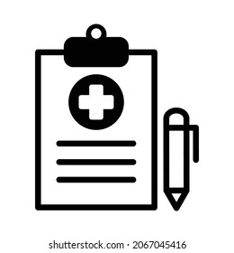Diagnostic Report Icon Vector On Trendy Design.