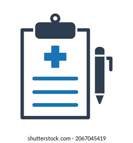 Diagnostic Report Icon Vector On Trendy Design.