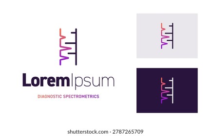 Diagnostic Spectrometry Logo Design Concept
