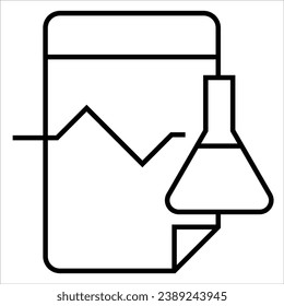 Diagnostic Test, Assessment icon illustration. Design icon