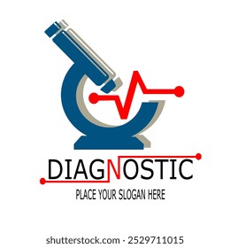 DIAGNOSTIC VEKTOR PLACE YOUR SLOGAN HERE