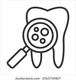 Diagnostics Icon Vector Illustration Outline Style