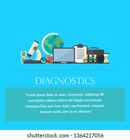 Diagnostics illustration concept  