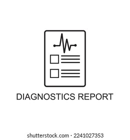 diagnotics report icon , medical icon