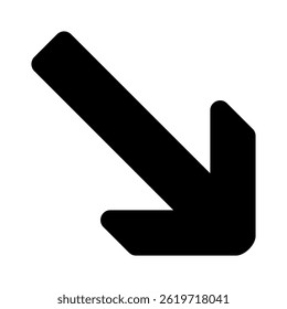 Diagonal Arrow Icon Element For Design