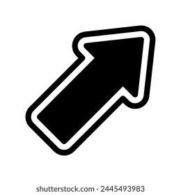 Ilustración del Vector de flecha diagonal