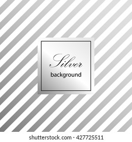 Diagonal background. Silver pattern. Classic Pattern. Vector illustration.