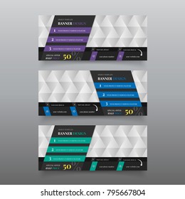 Diagonal banner for web page. Web banner design template with text. Material design banner creator for hero website. Editable infographic design templates. Website header design templates.