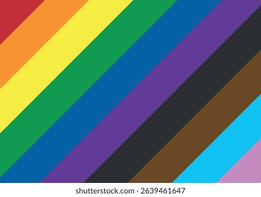 Diagonal bars background in the color of LGBTQ+ pride
