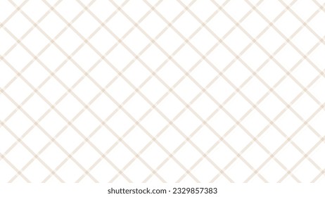 Diagonal beige checkered on the white background