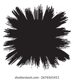 Los trazos diagonales de pincel de tinta negra sobre un fondo blanco crean un efecto grunge texturizado. Los trazos varían en ancho y densidad